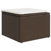 vidaXL Salon de jardin 8 pcs avec coussins marron r&eacute;sine tress&eacute;e