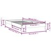 vidaXL Lit empilable sans matelas 75x190 cm bois pin massif