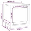 vidaXL Table de chevet ch&ecirc;ne marron 44x35x45 cm bois d'ing&eacute;nierie