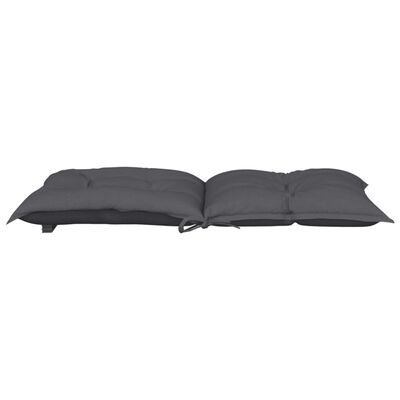 vidaXL Coussins de chaise de jardin à dossier bas lot de 4 anthracite