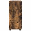 vidaXL Cabinet de salle de bain avec porte Ch&ecirc;ne fum&eacute; 60 x 35 x 80 cm