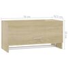 vidaXL Garde-robe chêne sonoma 70x32,5x35 cm bois d'ingénierie