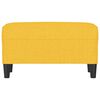 vidaXL Banc Jaune clair 70x35x41 cm Tissu