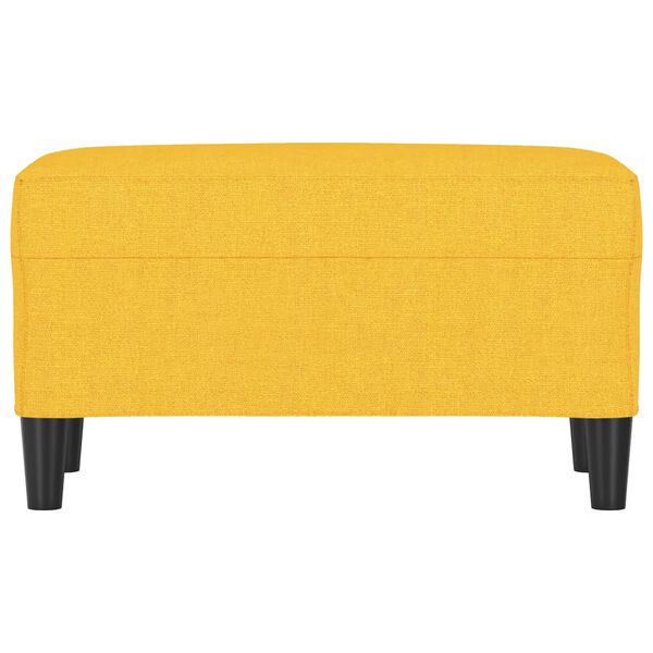 vidaXL Banc Jaune clair 70x35x41 cm Tissu