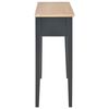 vidaXL Table de console et coiffeuse Noir 79x30x74 cm Bois