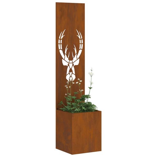 vidaXL &Eacute;cran de confidentialit&eacute; de jardin Rouill&eacute; 32 x 140 cm
