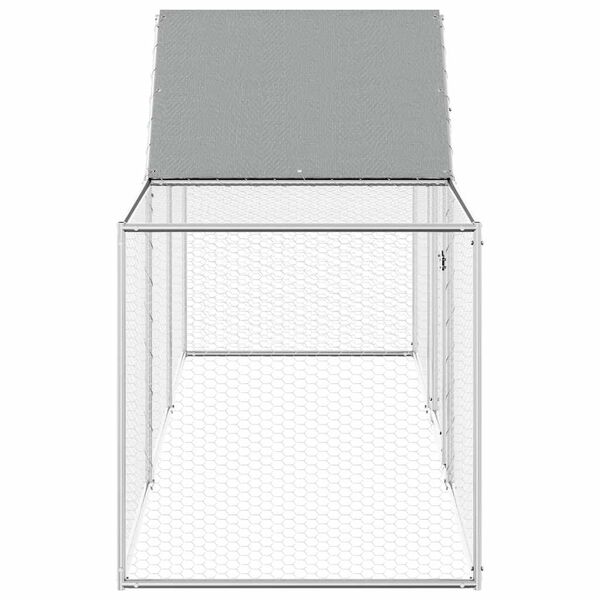 vidaXL Poulailler 3 x 1 x 1,5 m Acier galvanis&eacute;
