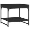 vidaXL Table basse noir 49,5x49,5x45 cm bois d'ing&eacute;nierie