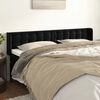 vidaXL T&ecirc;te de lit avec oreilles Noir 183x16x78/88 cm Velours