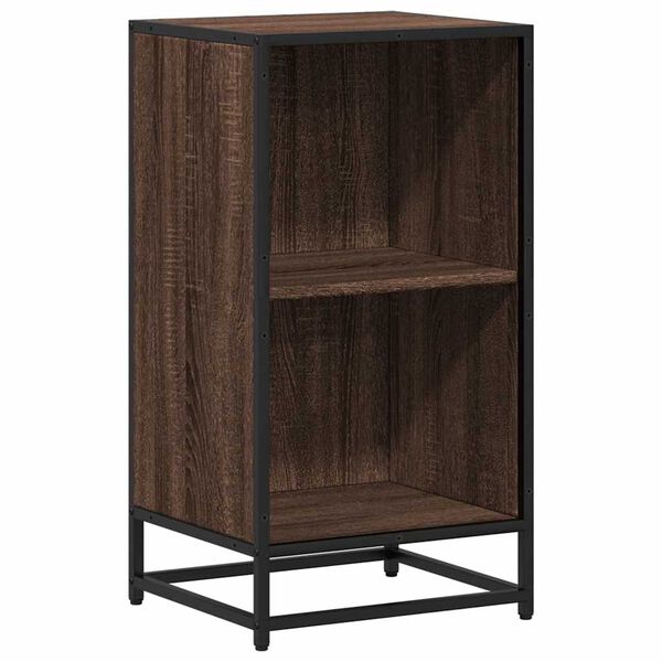 vidaXL Biblioth&egrave;que ch&ecirc;ne marron 40x35x76 cm bois d'ing&eacute;nierie