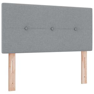 vidaXL T&ecirc;te de lit r&eacute;glable en hauteur Gris clair 100 cm tissu