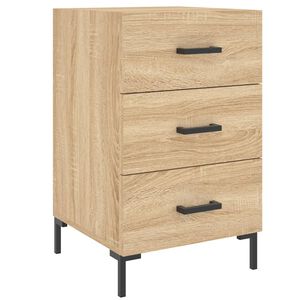 vidaXL Table de chevet ch&ecirc;ne sonoma 40x40x66 cm bois d'ing&eacute;nierie