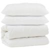 vidaXL Couette avec oreiller 3 pc Blanc Microfibre