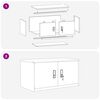 vidaXL Armoire de rangement Blanc 80 x 40 x 40 cm Acier