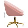 vidaXL Chaises &agrave; manger lot de 4 Rose Velours
