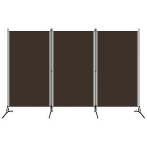 vidaXL Cloison de s&eacute;paration 3 panneaux Marron 260x180 cm