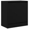 vidaXL Armoire &agrave; chaussures noir 60x34x63,5 cm bois d'ing&eacute;nierie