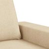 vidaXL Ensemble de canap&eacute;s 4 pcs cr&egrave;me tissu