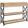 vidaXL Table console chêne sonoma 100x28x75 cm bois d'ingénierie
