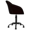 vidaXL Chaises pivotantes &agrave; manger lot de 4 noir velours