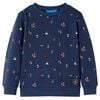 Sweatshirt pour enfants m&eacute;lange bleu marine 104