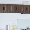 vidaXL Armoire de cuisine avec porte 2 pcs Ch&ecirc;ne brun 30 x 31 x 40 cm