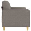 vidaXL Canap&eacute; &agrave; 3 places Taupe 180 cm Tissu