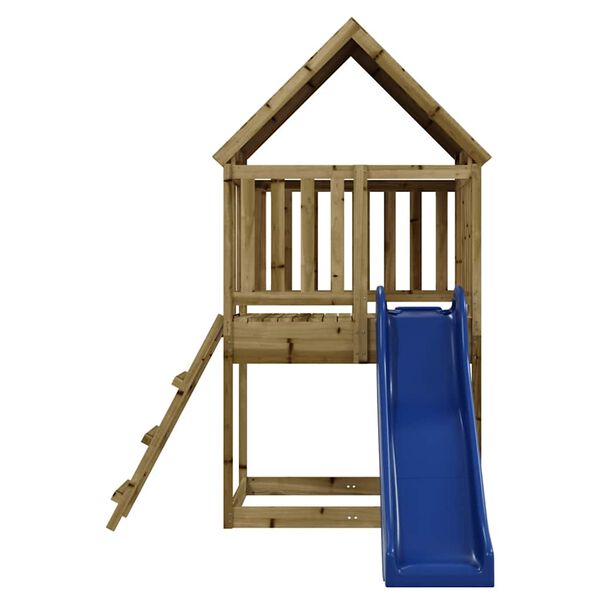 vidaXL Aire de jeux d'ext&eacute;rieur bois de pin impr&eacute;gn&eacute;