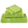 vidaXL Serviettes de toilette Premium SOLUND 2 pièces Vert pomme 30 x 30 cm 600 g/m²