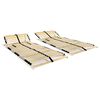 vidaXL Sommiers &agrave; lattes sans matelas 2 pcs avec 28 lattes 80x200 cm