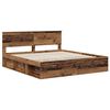 vidaXL Cadre de lit Bois ancien 200 x 200 cm Bois d'ing&eacute;nierie