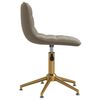vidaXL Chaises pivotantes &agrave; manger lot de 2 Gris clair Velours