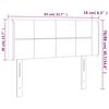 vidaXL T&ecirc;te de lit &agrave; LED Taupe 83x16x78/88 cm Tissu