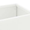 vidaXL Porte-parapluie avec stockage Blanc 15,5 x 15,5 x 49 cm M&eacute;tal