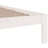 vidaXL Cadre de lit sans matelas blanc bois massif 180x200 cm