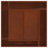 vidaXL Braise Marron 80 x 80 x 40 cm Acier patin&eacute;