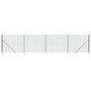 vidaXL Cl&ocirc;ture en treillis m&eacute;tallique et piquet d'ancrage vert 1,8x10m