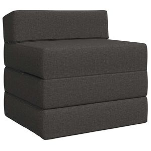 vidaXL Canap&eacute;-lit pliable Gris fonc&eacute; 200 x 70 x 15 cm Tissu