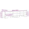 vidaXL Meuble TV ch&ecirc;ne marron 180x34x41 cm bois d'ing&eacute;nierie