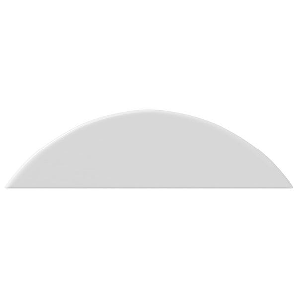 vidaXL Rondelle en demi-lune 12 pcs Blanc M6 Polypropyl&egrave;ne