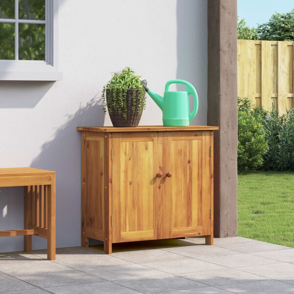 vidaXL Armoire de jardin 75x35x70 cm bois massif d'acacia