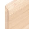 vidaXL Comptoir de salle de bain 40x50x(2-4)cm bois massif non trait&eacute;