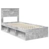 vidaXL Cadre de lit B&eacute;ton 90 x 200 cm Bois de pin massif