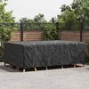 vidaXL Housse pour meubles Uni Noir 300 x 200 x 90 cm 210D