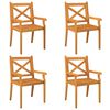 vidaXL Ensemble &agrave; manger de jardin 5 pcs Bois d'acacia solide