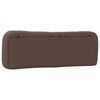 vidaXL Coussin de t&ecirc;te de lit Hvar marron 160 cm similicuir