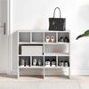 vidaXL &Eacute;tag&egrave;res &agrave; chaussures empilables 2 pcs blanc 89,5x30x40 cm