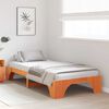 vidaXL Cadre de lit Brun cire 100 x 200 cm Pin massif