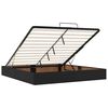 VidaXL Cadre de lit ottoman avec matelas noir 200x200 cm similicuir
