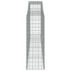 vidaXL Panier de gabions arqu&eacute; 400x50x140/160 cm Fer galvanis&eacute;
